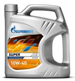 Масло моторное Gazpromneft Super Супер 10w40 полусинтетика 4 литра