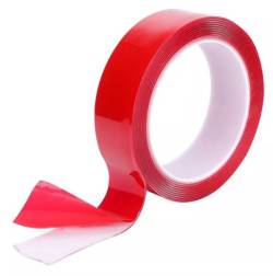 Скотч 2-х сторонний 25мм*3м прозрачный Усиленный Корея