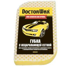 Губка нецарапающая двухсторонняя с сеткой DoctorWax DW8632R