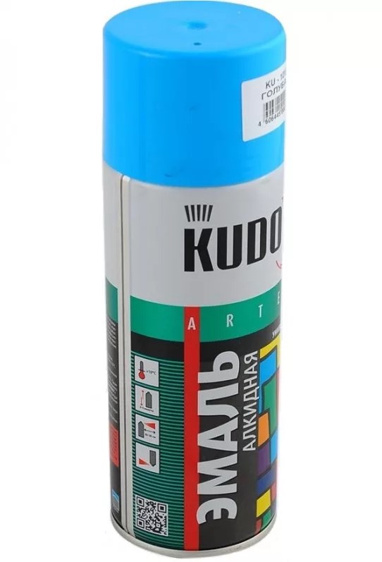 Краска Kudo 1010 голубая RAL 5012 520мл