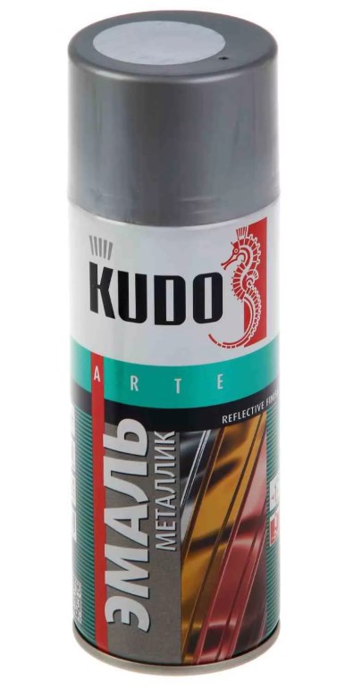 Краска Kudo 1027 хром металлик 520мл