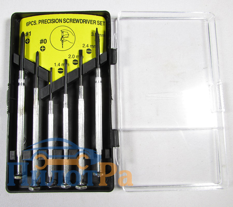 Набор отверток точной механики часовые 6 предметов Рокот 651-188