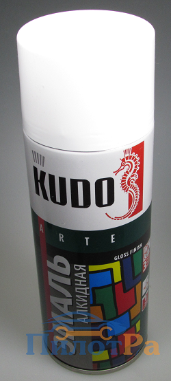 Краска Kudo 1001 белая глянцевая RAL 9003 520мл