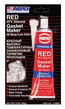 Герметик прокладка Abro красный 85гр