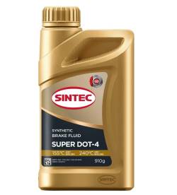 Тормозная жидкость Sintec Super DOT4 910 грамм