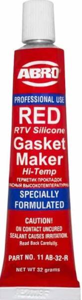 Герметик прокладка Abro красный 32гр