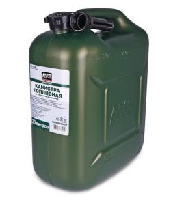 Канистра для топлива 20 литров AVS зеленая + Воронка пластик Сертифицированная