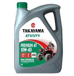 Масло моторное Takayama ATV UTV 4T Premium SM MA2 10w40 4 литра
