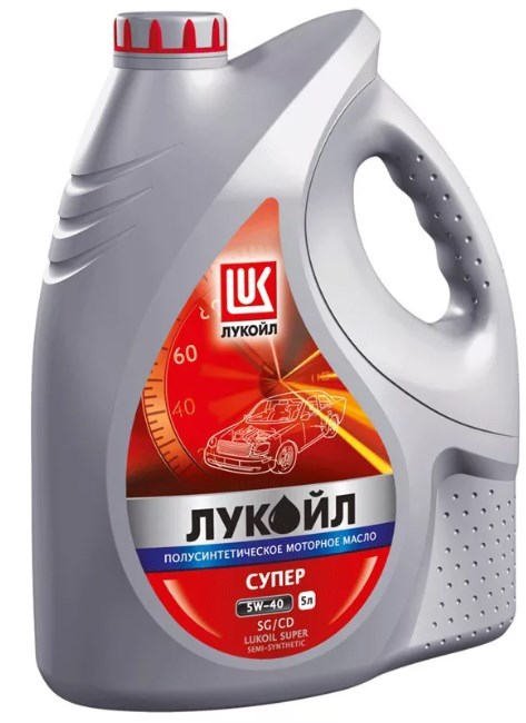 Масло моторное Лукойл Супер 5w40 полусинтетика 5 литров