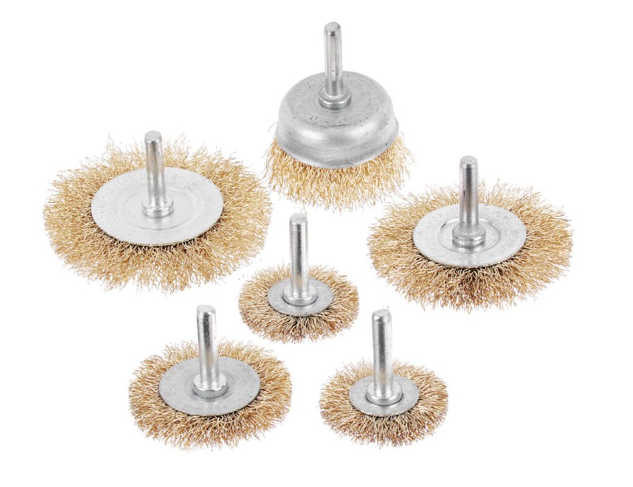 Щетка металлическая набор Ермак со шпильками Разные 6шт 656-035