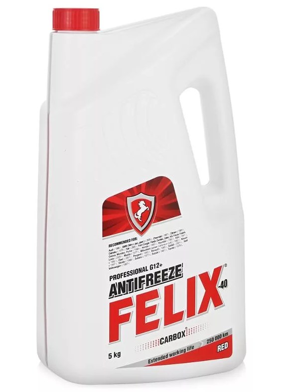 Антифриз Felix красный Carbox G12+ 5 кг