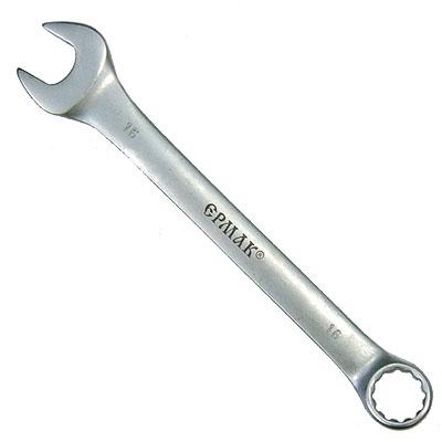 Ключ рожково-накидной 16мм Ермак матовый Cr-V 736-057