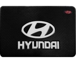 Коврик панели черный с логотипом Hyundai 200*135мм