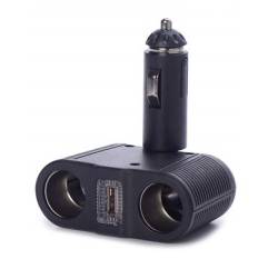 Прикуриватель 2 гнезда Ol 1645 + USB