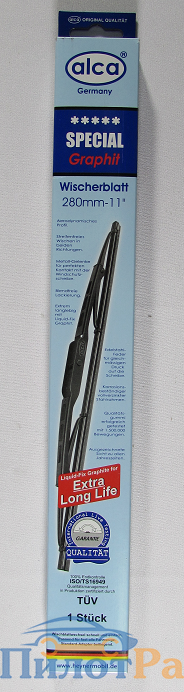 Щетка дворника "Алка" (280мм) специальная  11"