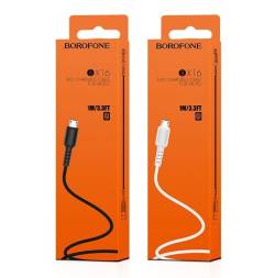 Кабель micro USB Borofone BX16 1 метр в коробке 2,4A