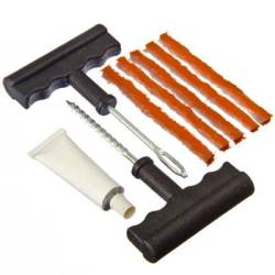 Набор для ремонта бескамерных шин №2 5 жгутов, клей, T- инструмент 777-004