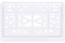 Рамка под номер белая короткая Японские номера 290*170 + защелка