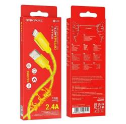 Кабель iP Borofone BX95 1 метр в коробке 2,4A