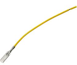 Клемма "папа" 6,3 мм с проводом + голая луженая