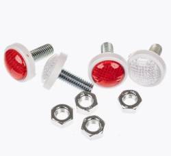 Болт номера Малый белый + красный 4шт