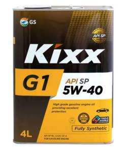 Масло моторное KIXX G1 5w40 SP синтетика 4 литра