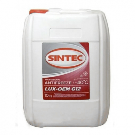 Антифриз Sintec Lux G12+ красный 10кг