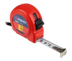 Рулетка 3м Рокот разные цвета 16мм 658-094