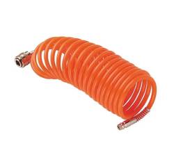 Шланг для компрессора спиральный с быстросъемами 15 метров СК