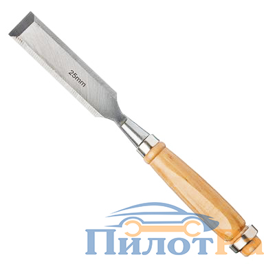 Стамеска Ермак 25мм деревянная ручка