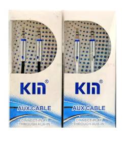 Кабель AUX для музыки 3,5 Jack - 3,5 Jack 1 метр Kin KY-123