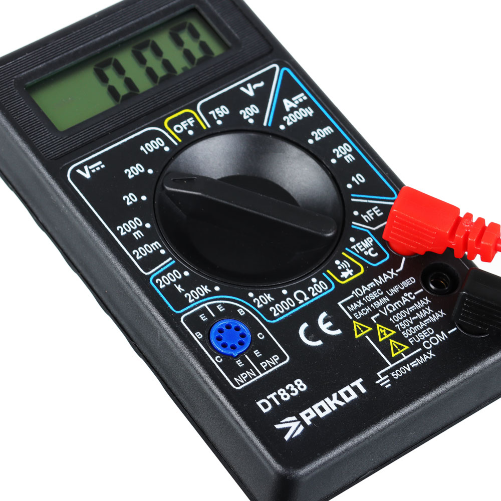 Мультиметр цифровой DT-838 Рокот прозвон + термопара 660-016