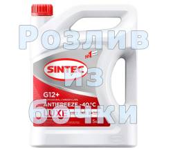 Антифриз на розлив Sintec Luxe G12+ -40C Красный 1 литр