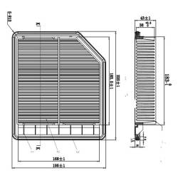 Фильтр воздушный A-886V Double Force DFA2240