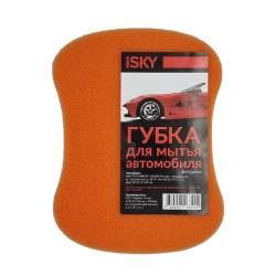 Губка для мытья машины iSky Восьмерка 160*140*60мм разные цвета