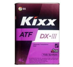 Масло трансмиссионное для АКПП Kixx ATF Dexron III DX3 синтетика 4 литра