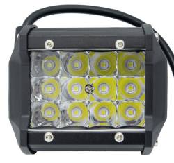 Фара противотуманная светодиодная 12SMD 12/24В Белый+Желтый 90*70*60мм 3 ряда 36W
