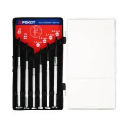 Набор отверток точной механики часовые 6 предметов Рокот 651-188