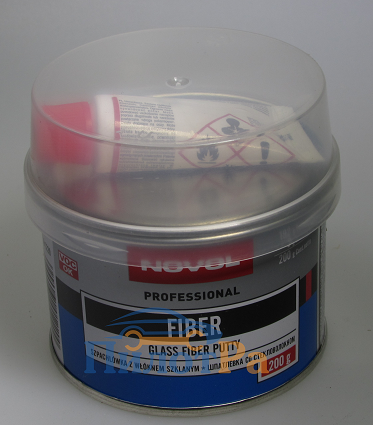 Шпатлевка Novol стекловолокно Fiber 200 грамм