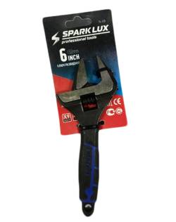 Ключ разводной Spark Lux 150мм (0-15мм) Удлиненные губки + обрезиненная ручка