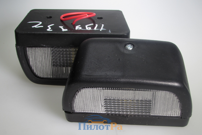 Подсветка номера АТ-119993ч 2шт "кирпич" черная