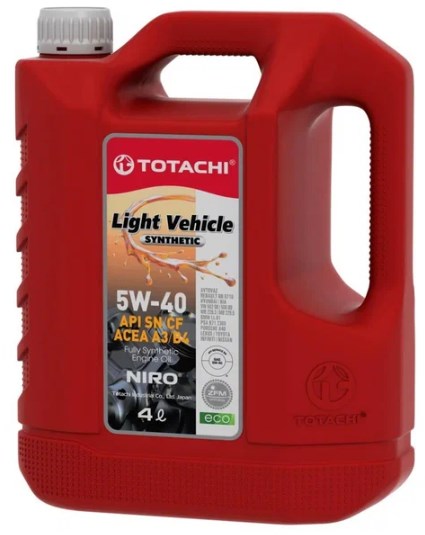Масло моторное Totachi Niro LV Синтетика SP 5w40 4 литра