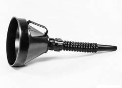 Воронка с гофрой разборная + сетка черная d=14см