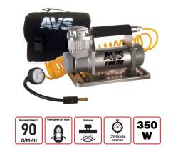 Компрессор автомобильный AVS KS900 90л/мин + 2 поршня + сумка