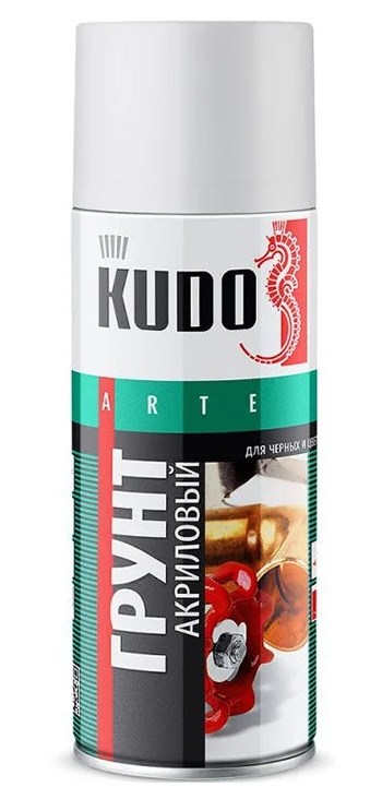Грунтовка в аэрозоли Kudo 2104 белая Акриловая 520мл