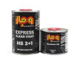 Лак ILPA акриловый HS Express Бесцветный 1л + отвердитель 500мл