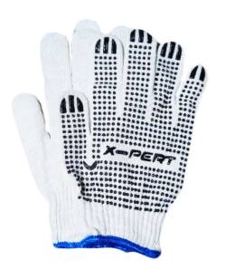 Перчатки х/б ПВХ с точкой Премиум X-Pert Плотные оверлок