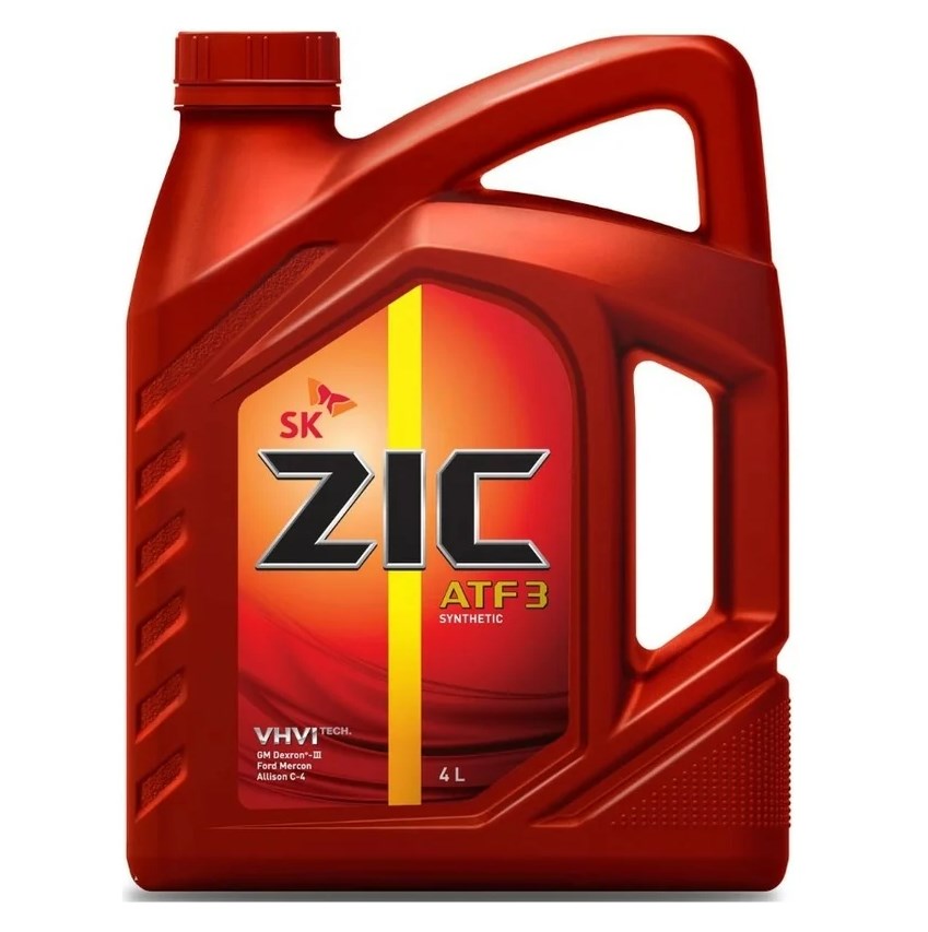 Масло трансмиссионное для АКПП ATF ZIC DX 3 синтетика 4 литра