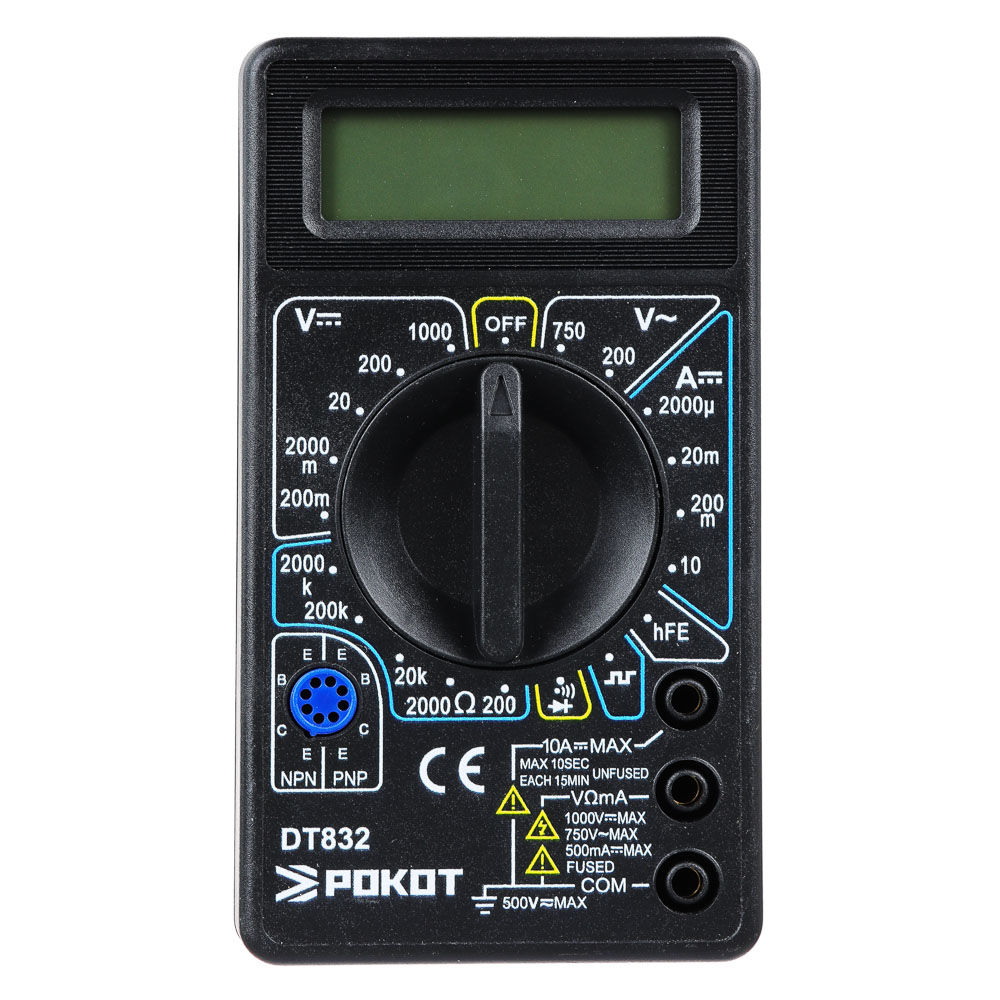 Мультиметр цифровой DT-832 Рокот с прозвоном 660-015