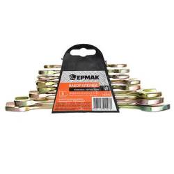 Ключи рожковые 8 шт Ермак 8*10 - 19*22 желтые